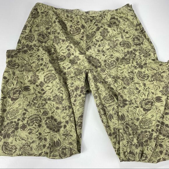Sigrid Olsen Sport Lagenlook Wide Leg Floral Pants 16W - Picture 3 of 11